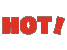animation of the word hot.